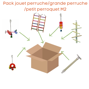Pack jouet perruche/grande perruche/petit perroquet M2