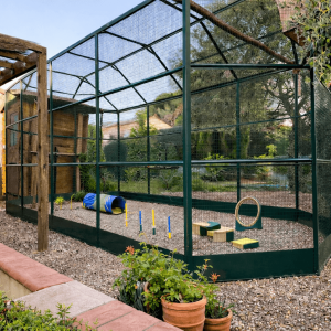 Enclos extérieur pour chats - MILANO - 2.42m de large