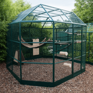 Enclos extérieur pour chats - MONTECRISTO - 3.42m de large
