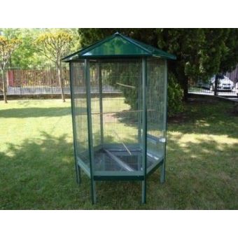 Voliere 4m² voliere jardin 2m x 2m x2m XXL exterieur cage oiseau canari  perruche cielterre-commerce